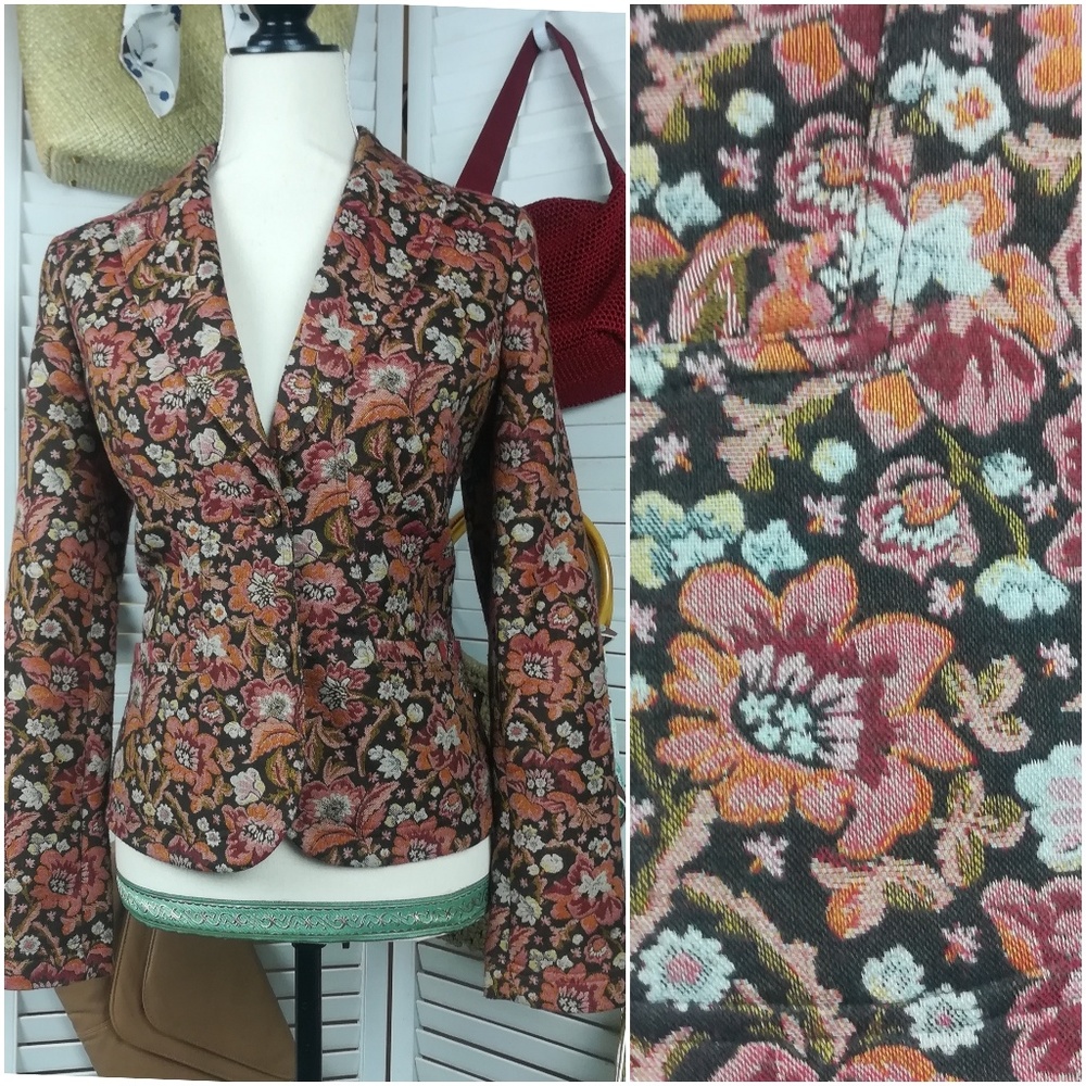 Villager Floral Tapestry Jacket Blazer